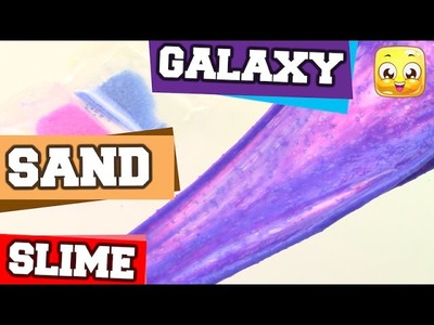 How To Make Slime with Sand DIY Galaxy Without Borax, Liquid Starch, Detergent