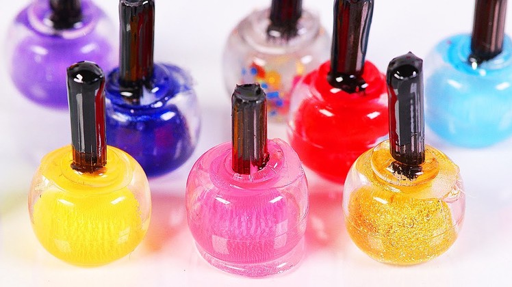 Miniature doll nail polish bottle DIY [easy craft] Dollhouse DIY