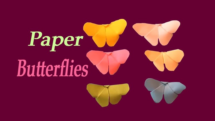 [ Origami ] How To Make Paper Butterflies |  DIY Paper Crafts | Easy Paper Crafts