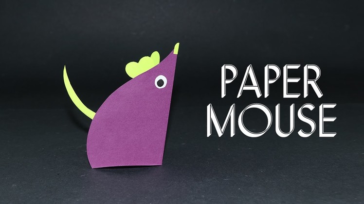 Paper Mouse - Easy Fun Craft Ideas for Kids & Preschoolers