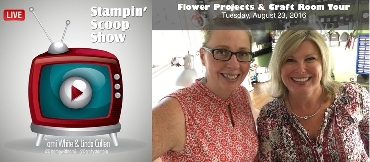 The Stampin Scoop Show Episode 17 - Awesome Flower Cards & Craft Room Tour