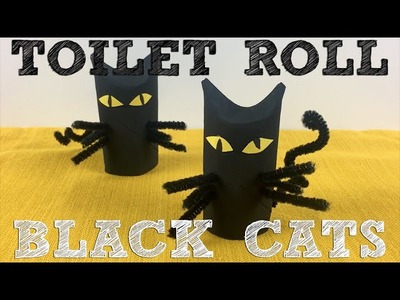 Toilet Roll Black Cats Easy Halloween Craft for Kids!