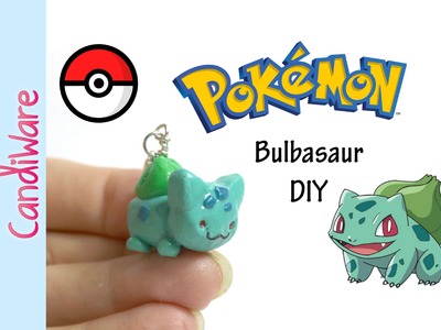 Tutorial: DIY Mini Bulbasaur Charm Pokemon GO - FIMO, Polymer Clay, Craft