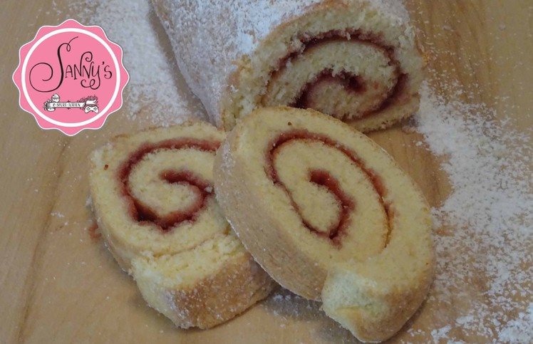 Biskuitroulade.roll cake.how to make by Sanny´s e-Sport Torten