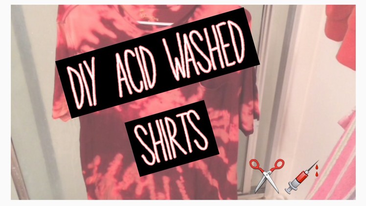D.I.Y ACID WASHED T SHIRT || TeamStacie