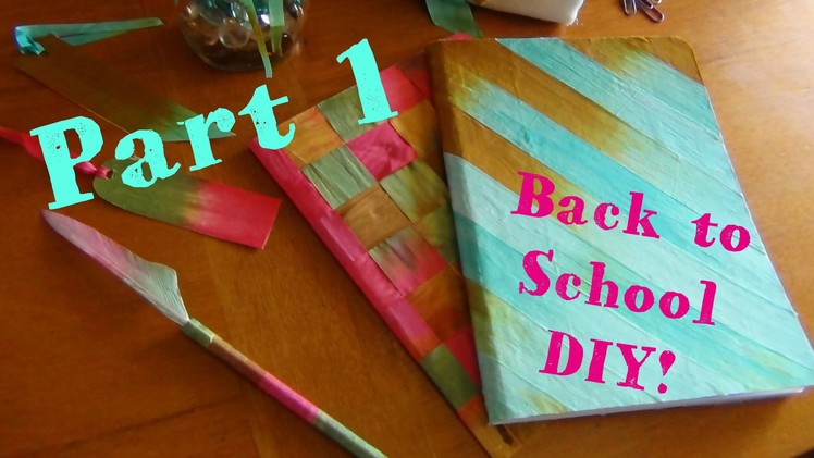 DIY Back to School ♥ Silk Ribbon Notebooks