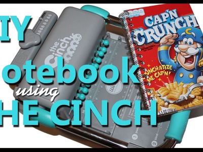 DIY Cereal Notebook Using The Cinch | Pinterest Inspired