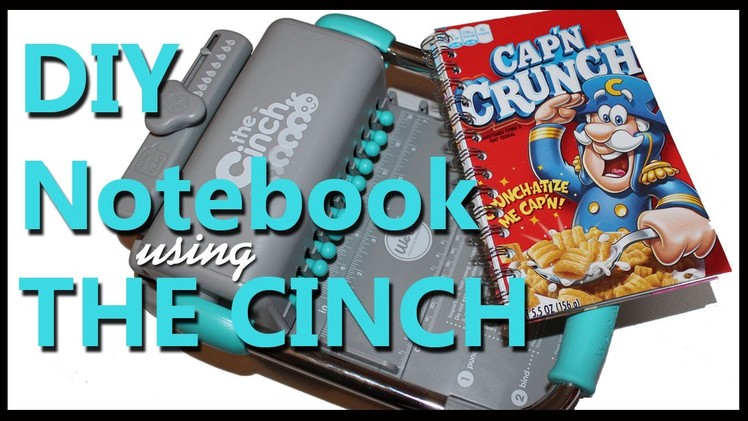 DIY Cereal Notebook Using The Cinch | Pinterest Inspired