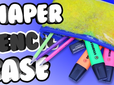DIY DIAPER PENCIL CASE!? Turn your boring PENCIL CASE into a squishy, colourful one!