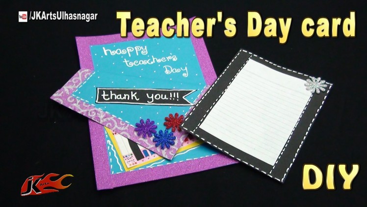 DIY Easy Teachers Day Greeting Card  |  JK Arts  1058  #TeachersDay