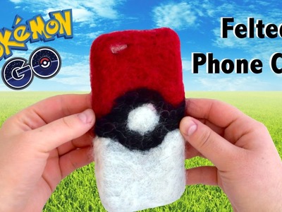 DIY Felted Pokeball Phone Case. Pokemon Go Back to School DIY. DIY Phone Case
