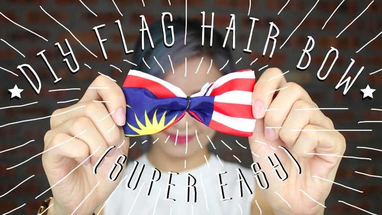 DIY Flag Hair Bow (SUPER EASY!!)