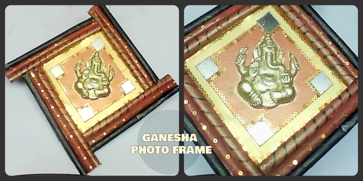 DIY Ganesha Photo Frame || Newspaper-Best from Waste