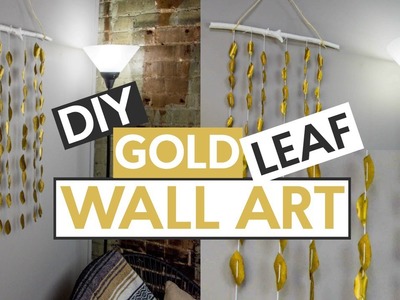 DIY GOLD LEAF WAL ART