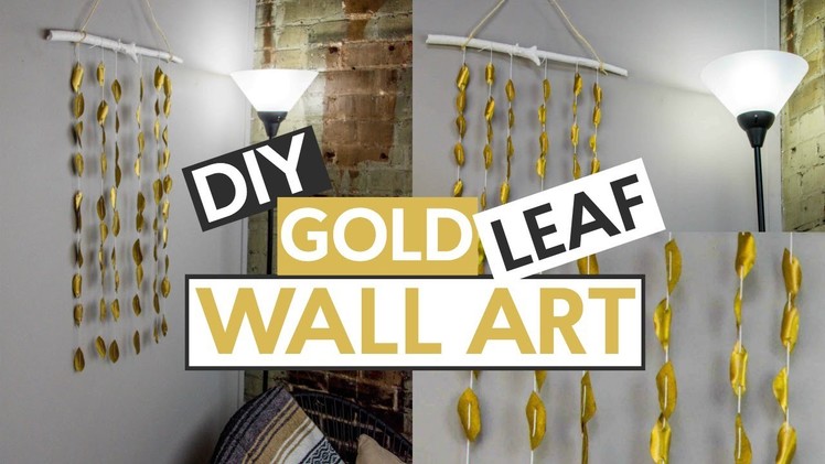 DIY GOLD LEAF WAL ART