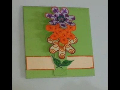 DIY Greeting Card - How to Make a Flower Waterfall Card + Tutorial .