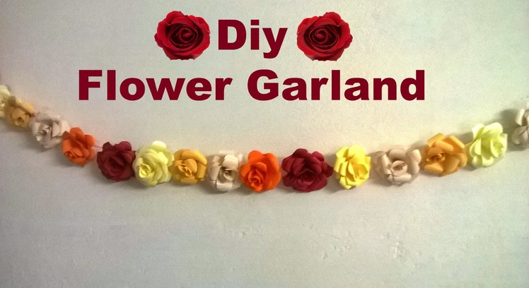 Diy-How to make a flower garland