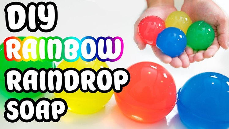 DIY How To Make Raindrop Colors Gummy SOAP