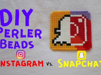 DIY Instagram Vs. Snapchat Perler Beads Tutorial #23