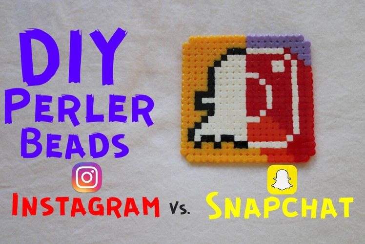 DIY Instagram Vs. Snapchat Perler Beads Tutorial #23