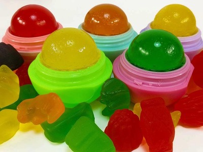 DIY: Make Your Own EDIBLE GUMMY BEAR EOS CANDY LOLLY POP TREATS!!! So Easy & Sweet to Eat!