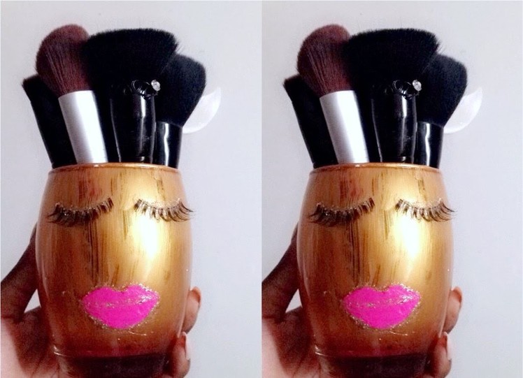 DIY Makeup Brush Holder - YOU NEED TO TRY NOW !!!