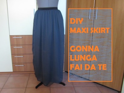 DIY maxi skirt - Fai da te gonna lunga