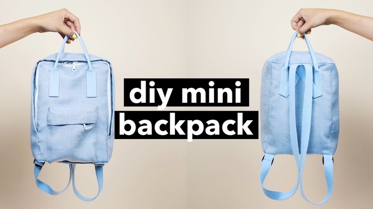 DIY Mini Backpack From Scratch! (Fjällräven Kånken style)
