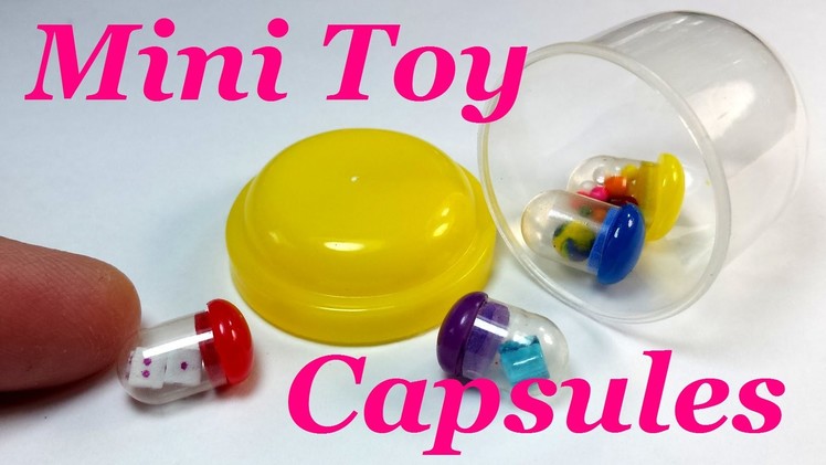DIY Miniature Doll Toy Capsules & Accessories