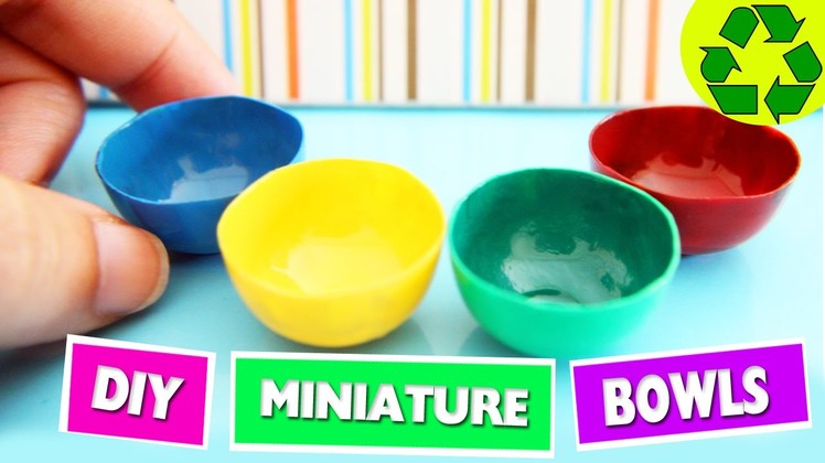 DIY | Miniature Food Bowls - Easy Doll crafts - simplekidscrafts