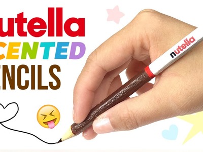 DIY Nutella SCENTED Pencils! DIY Scratch & Sniff School Supplies!