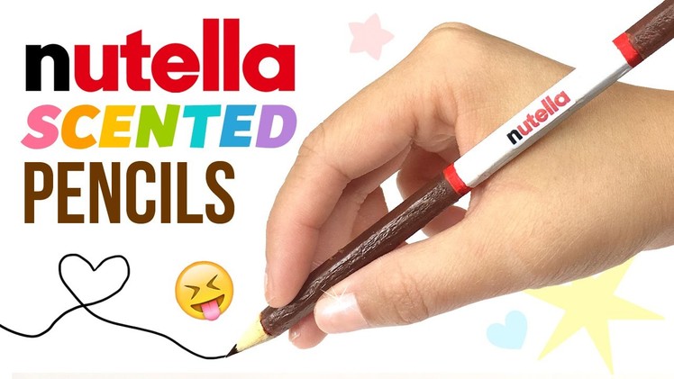DIY Nutella SCENTED Pencils! DIY Scratch & Sniff School Supplies!