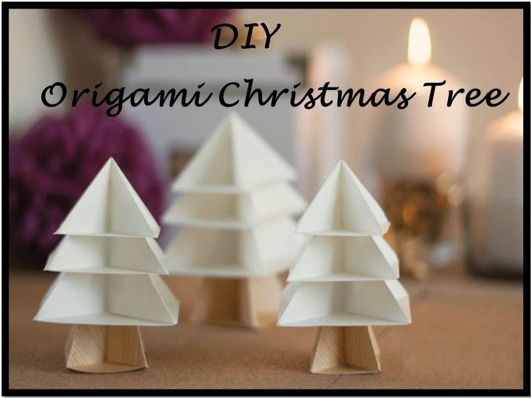 DIY Origami Tree | Modular Christmas Tree | Easy Paper Crafts | 3D Paper Tree