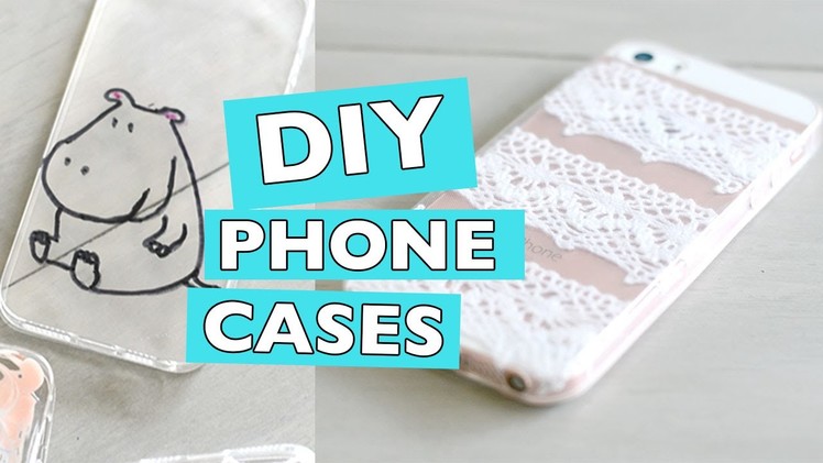 DIY Phone Cases | Using Lace, Nail Polish and Sharpies