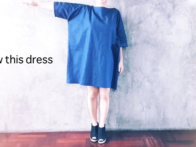 DIY : Sew Square Dress ( Free Pattern from Kokka-fabric.com )