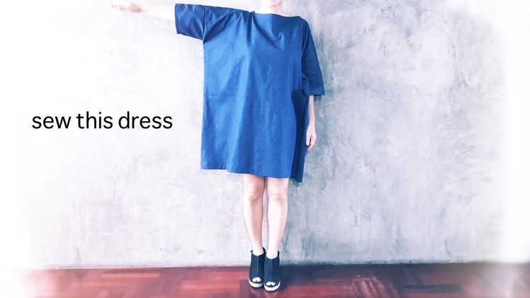 DIY : Sew Square Dress ( Free Pattern from Kokka-fabric.com )
