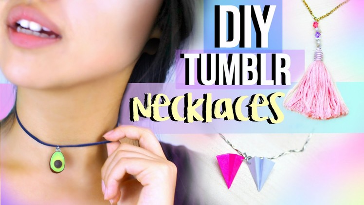 DIY Tumblr Necklaces | JENerationDIY