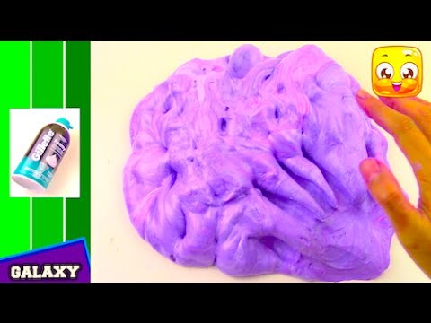 FLUFFY SLIME Tutorial With SHAVING CREAM DIY How To Make Galaxy Slime Without Borax or Liquid Starch