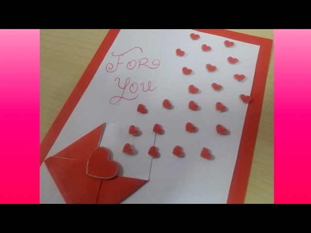 Heart greeting card | how to make | crafts and more