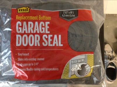 How to DIY replace bottom door seal on garage door (Installs Easy)