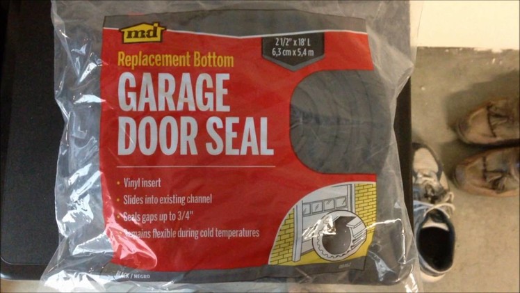 How to DIY replace bottom door seal on garage door (Installs Easy)