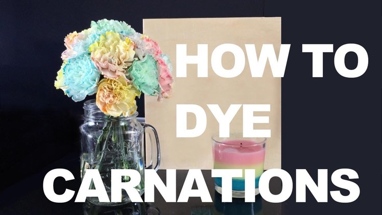 HOW TO DYE CARNATIONS FLOWERS