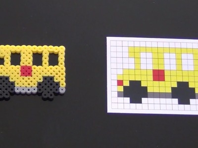 How To Make A Cute Perler Bead School Bus