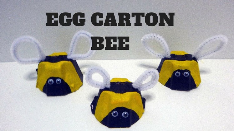 How to Make a Egg Carton Bee