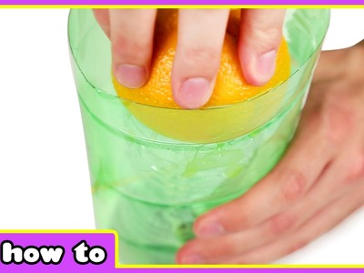 How to make an Orange Juice Squeezer from Plastic Bottle - Amazing DIY Projects - HooplaKidz How To