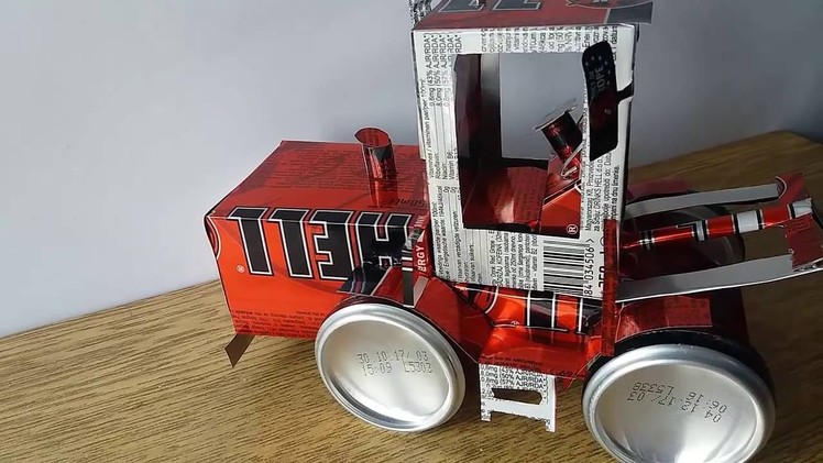 How to make bulldozer 854K from cans (Powered by Hell Energy)