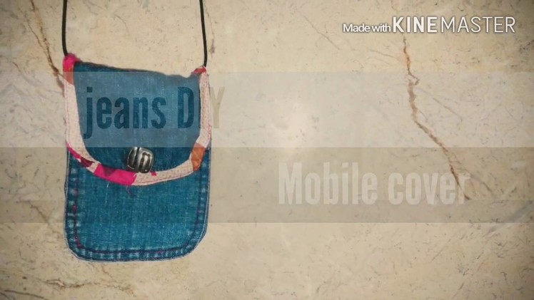 Jeans DIY mobile cover