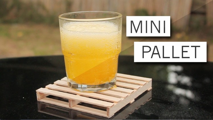 Making & Living: DIY Mini Pallet Coaster