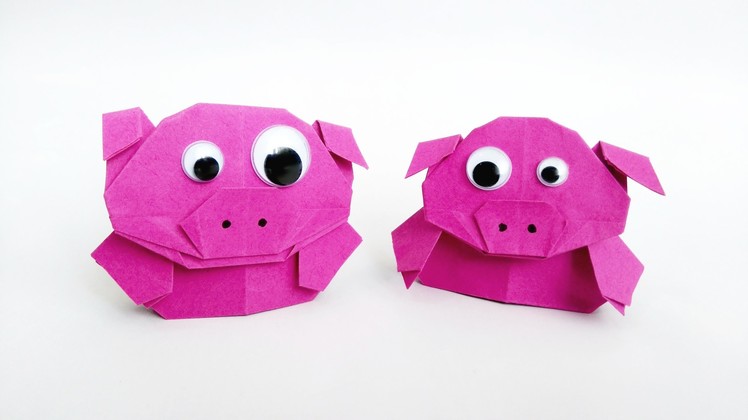Origami Finger Puppet - Little Pig