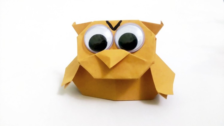 Origami Finger Puppet - Owl
